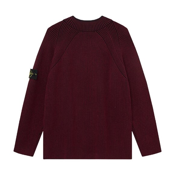 Stone Island Burgundy Sweater - Picture 2 of 2